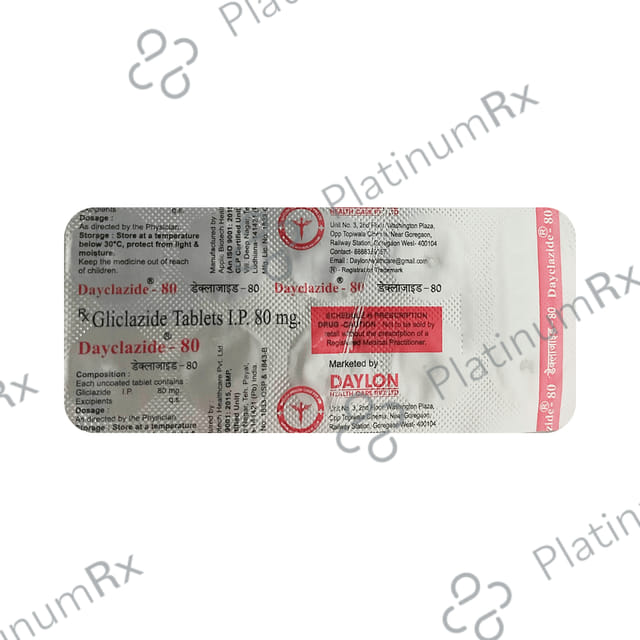 Dayclazide 80mg Tablet