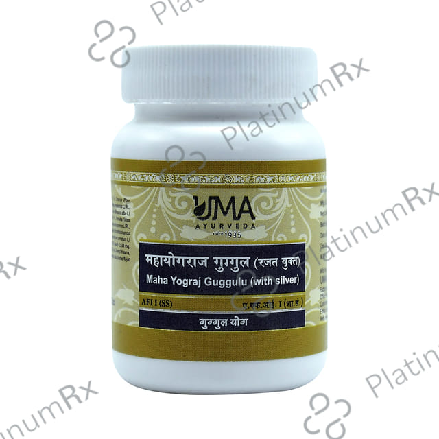 Uma Ayurveda Maha Yograj Guggulu (with Silver) Tablet 80 tablets