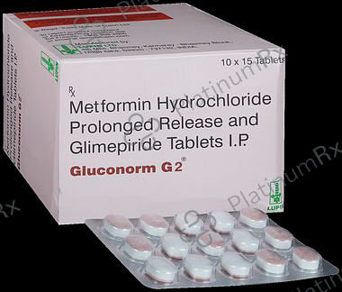 Gluconorm G2 2/500mg Tablet PR 15s