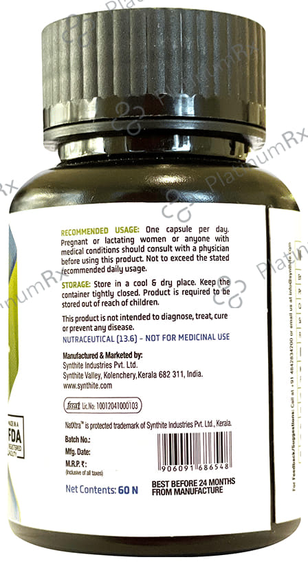 NatXtra Amla-CZ Enriched with Vitamin C & Acitve Zinc Supports Immune Health Capsule
