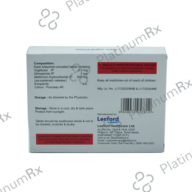 Voglimera GM 2mg/500mg/0.3mg Tablet