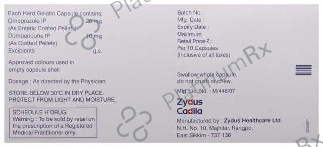 Ocid D 10/20mg Capsule 10s