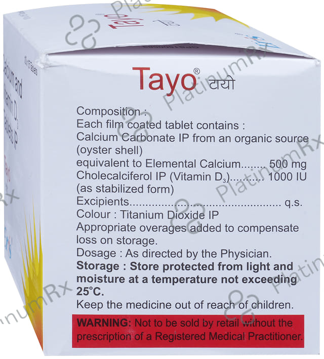 Tayo 500/1000IU Tablet 15s