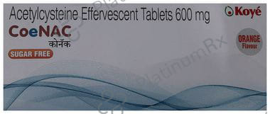 Coenac 600mg Orange Sugar Free Effervescent Tablet 10s