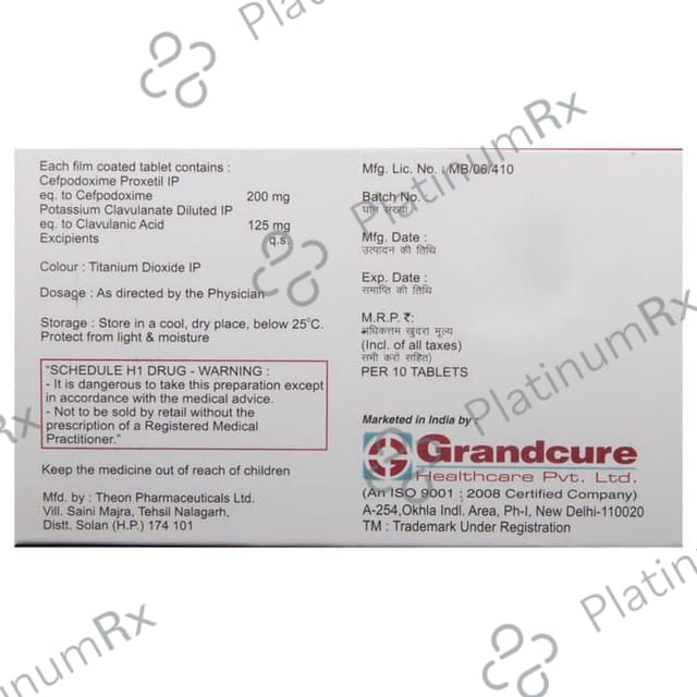 Grandcef-CV Tablet