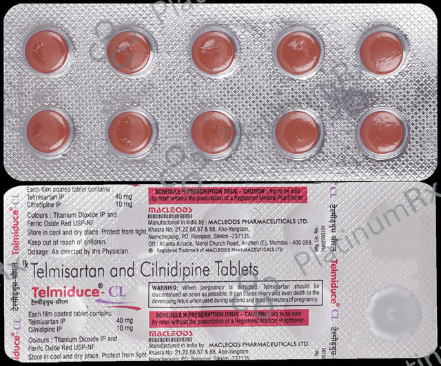 Telmiduce CL 10/40mg Tablet 10s