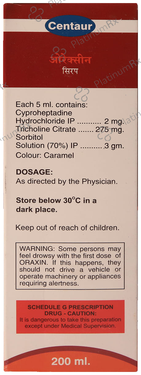 Oraxin Syrup 200ml