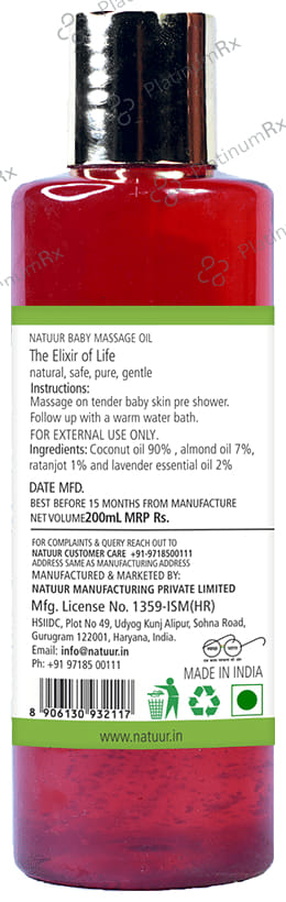 Natuur Baby Massage Oil Ratanjot