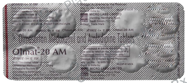 Olmat 20 AM 20/5mg Tablet 10s