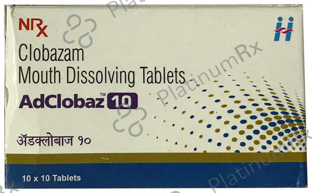 Adclobaz 10mg Tablet MD 10s