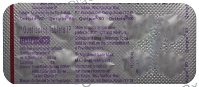 Qutipin 50mg Tablet 10s