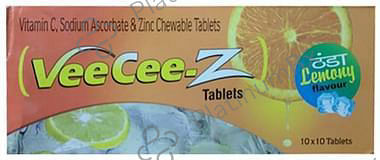 Veecee-Z Chewable Tablet Lemony
