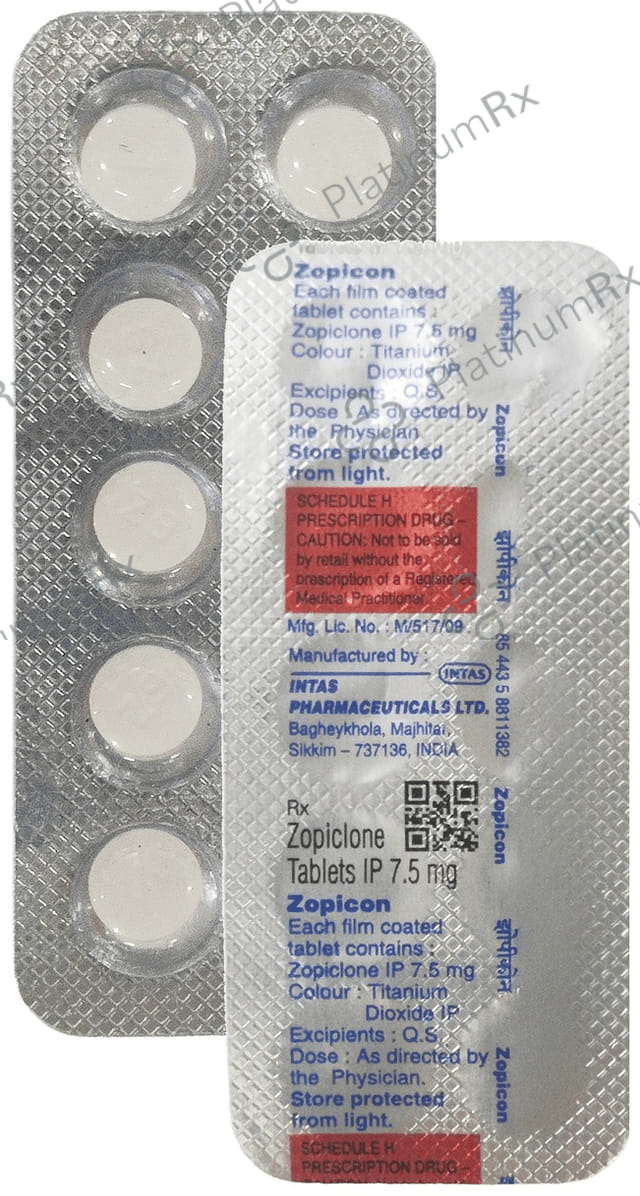 Zopicon 7.5mg Tablet 10s