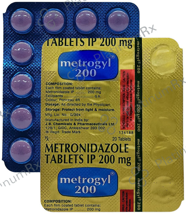 Metrogyl 200mg Tablet 20s
