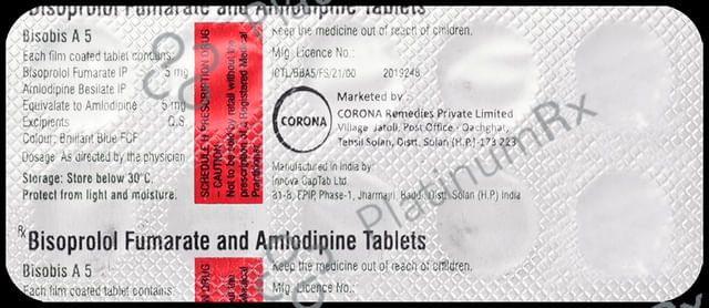 Bisobis A 5/5mg Tablet 10s