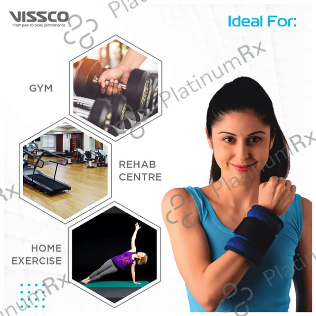 Vissco 5 Kg Wrist Weight Cuff Universal Blue