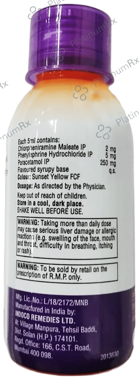 Febrex Plus DS 2/250/5mg Delicious Orange Oral Suspension 60ml