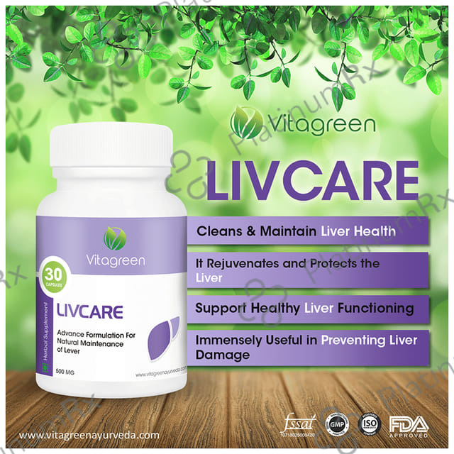 Vitagreen Livcare 500mg Capsule