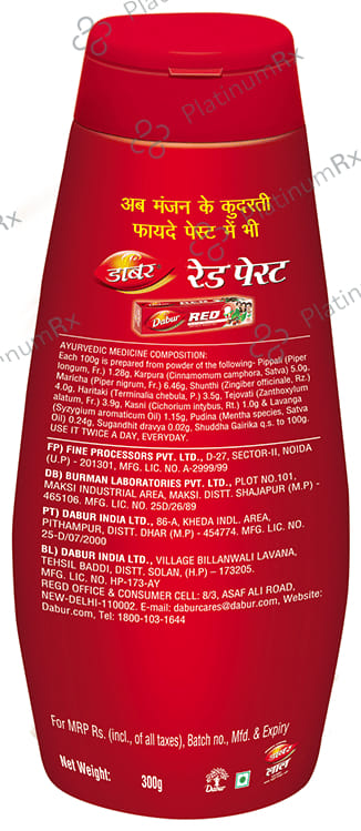 Dabur Lal Dant Manjan - For Healthy Gums & Strong Teeth 300 gm