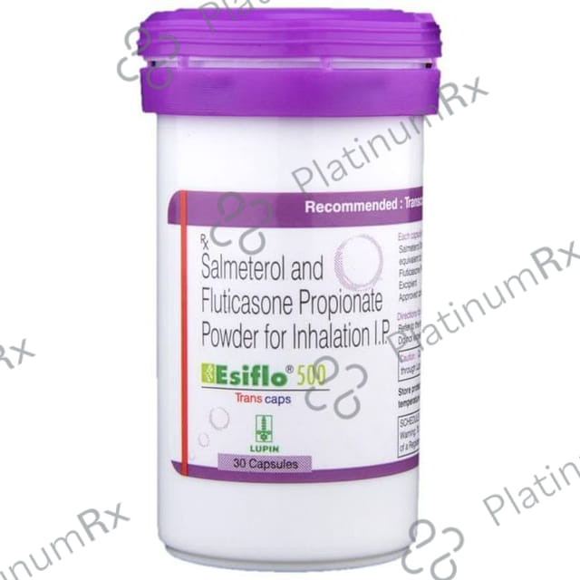 Esiflo 500/50mcg Transcaps 30s