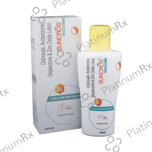 Suncros Sunscreen Lotion SPF 26 100ml
