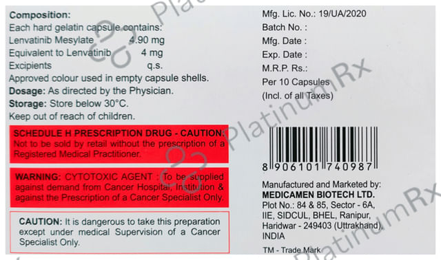 Lenvamed 4mg Capsule