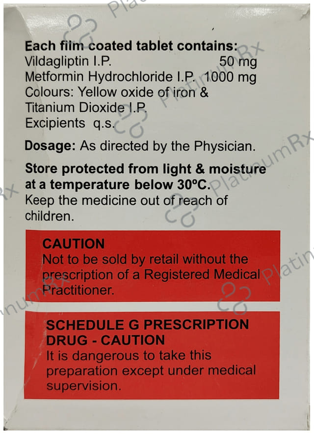 Glipy Met 1000/50mg Tablet 15s