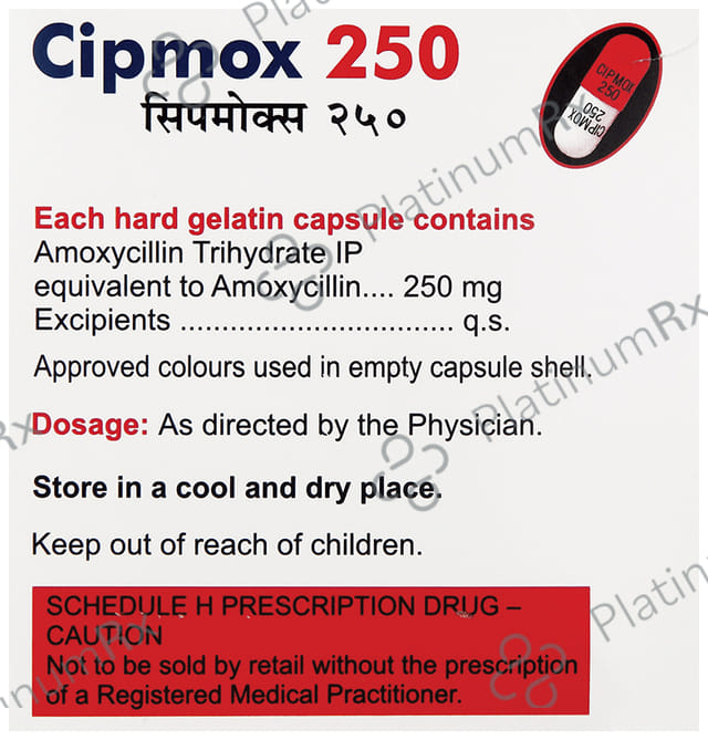 Cipmox 250mg Capsule 15s