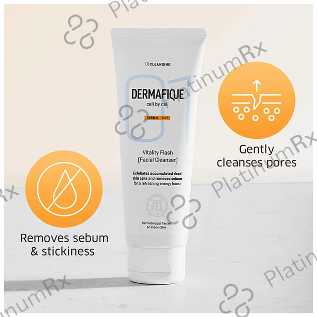 Dermafique Normal-Oily Vitality Flash Facial Cleanser