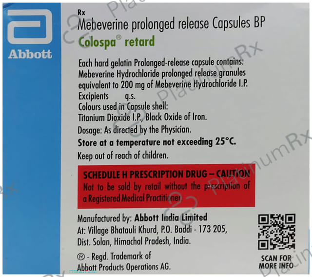 Colospa Retard 200mg Capsule MR 15s