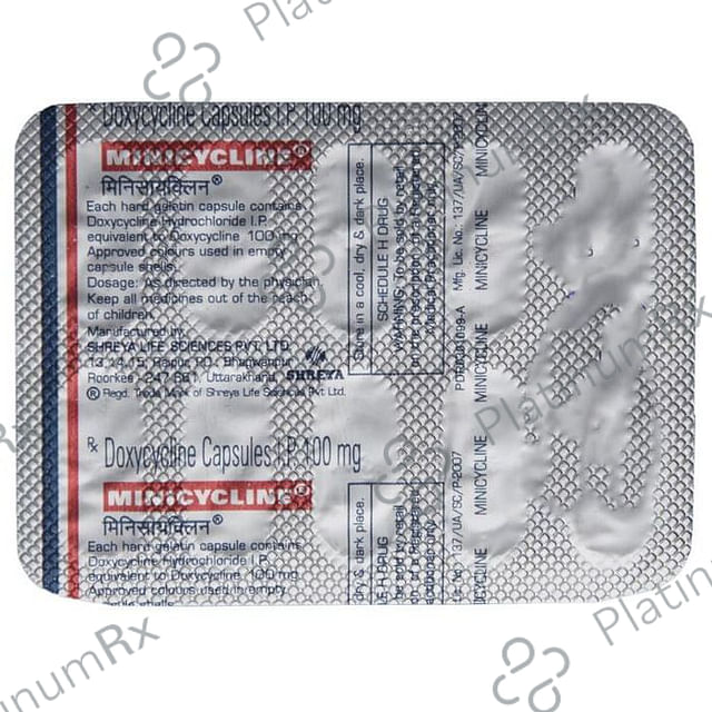 Minicycline Capsule 10s