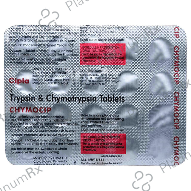 Chymocip 100k AU Tablet 20s