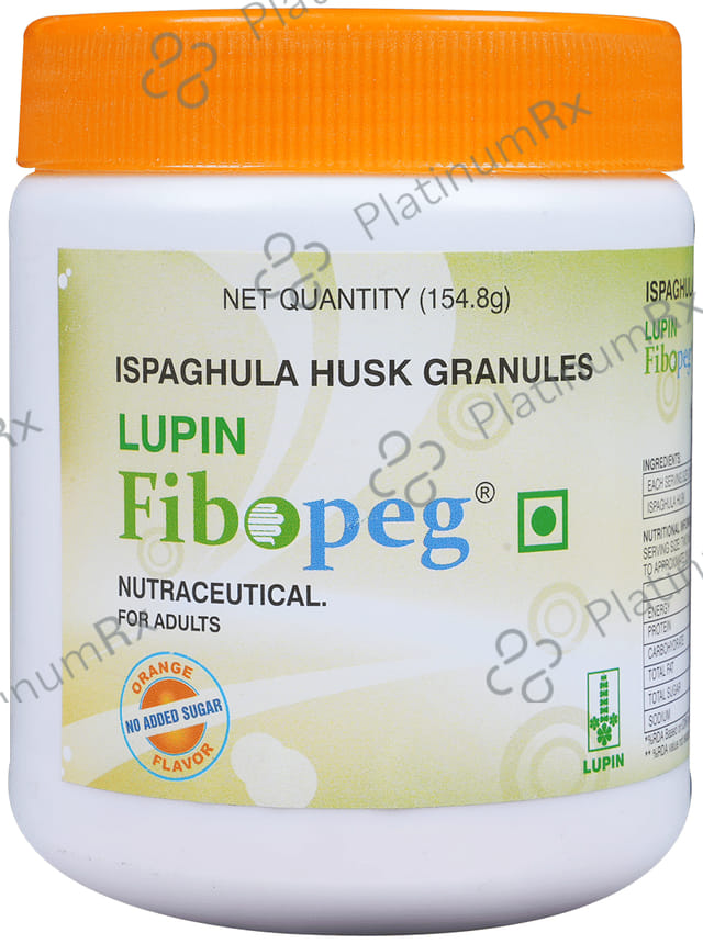 Fibopeg Orange Flavour Sugar Free Granules 155gm