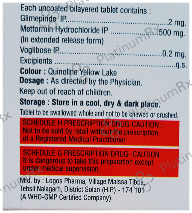 Gemsky MV 2.2/500mg Tablet ER 10s