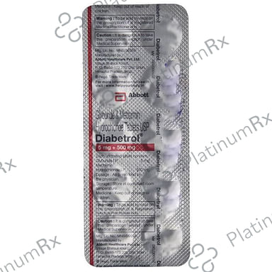 Diabetrol 5/500mg Tablet 10s