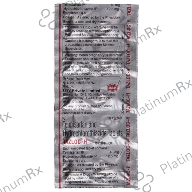 Tazloc H 40/12.5mg Tablet 10s