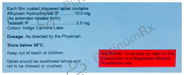 Alfusin T 10/2.5mg Tablet ER 10s