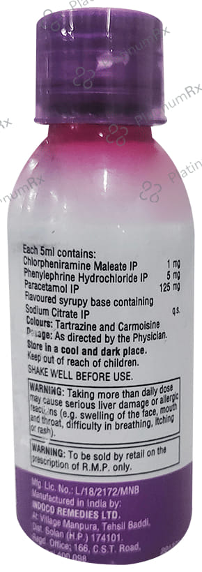 Febrex Plus Delicious Rose Syrup 60ml