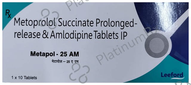 Metapol 5/25mg AM Tablet PR 10s