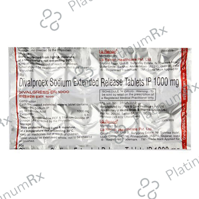 Divalgress 1000mg Tablet ER