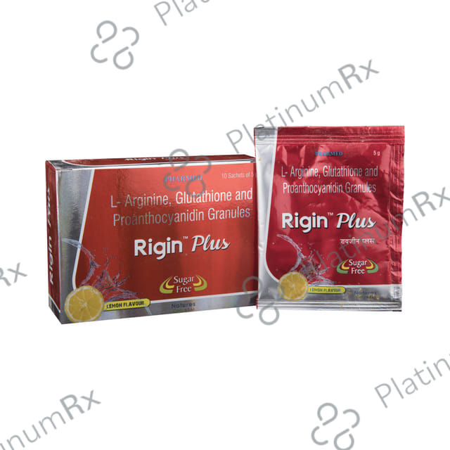 Rigin Plus Sugar Free Lemon Granules 5gm