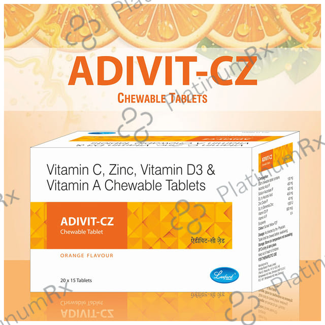 Leeford Adivit-CZ Chewable Tablet Orange