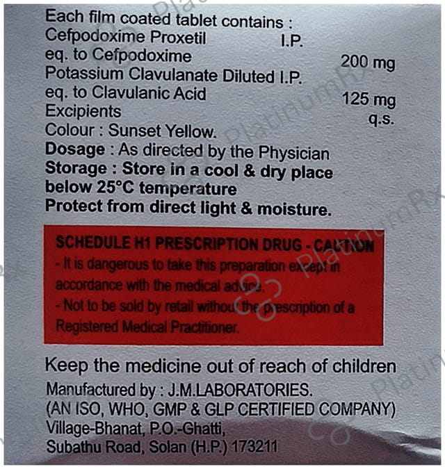 Kynsopod CV200/125mg Tablet 10s