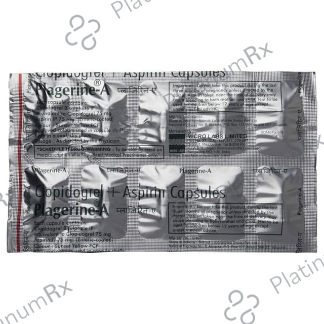 Plagerine A 75/75mg Capsule 10s