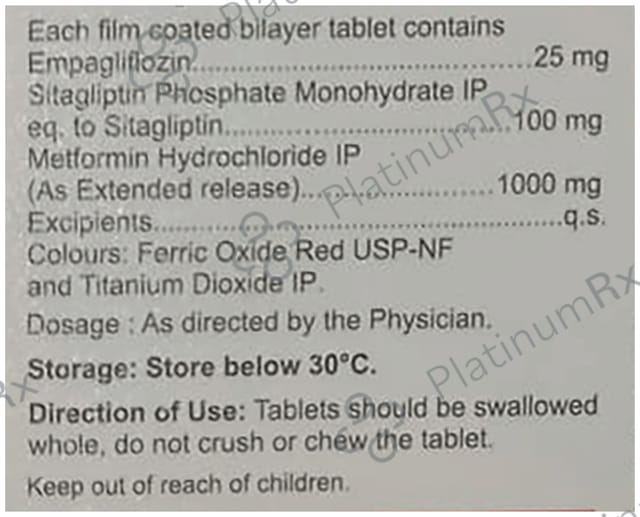 Empanorm Trio 25/100/1000mg Tablet 10s