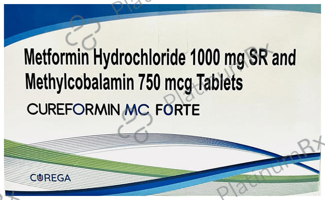 Cureformin MC Forte 1000mg/750mcg Tablet SR 10s