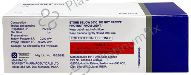 Pregaba 8% Gel 30gm