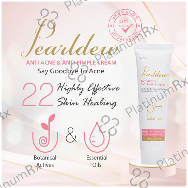 Pearldew Anti Acne & Anti Pimple Cream (25gm Each) 1 Tube