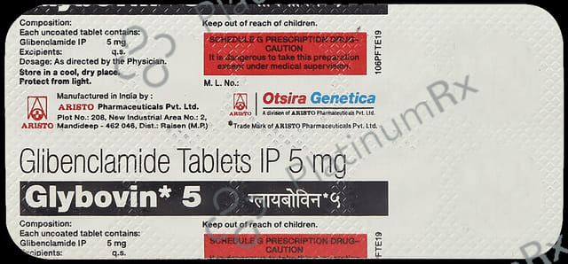 Glybovin 5mg Tablet 10s