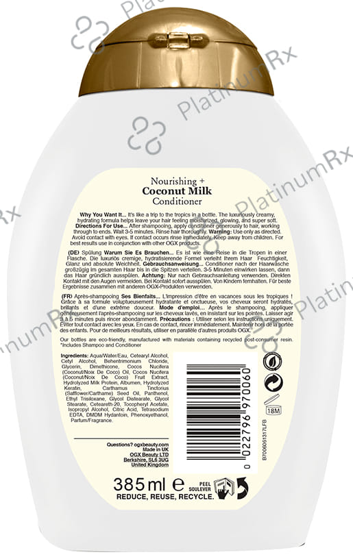 OGX Nourishing+ Coconut Milk Conditioner 385ml